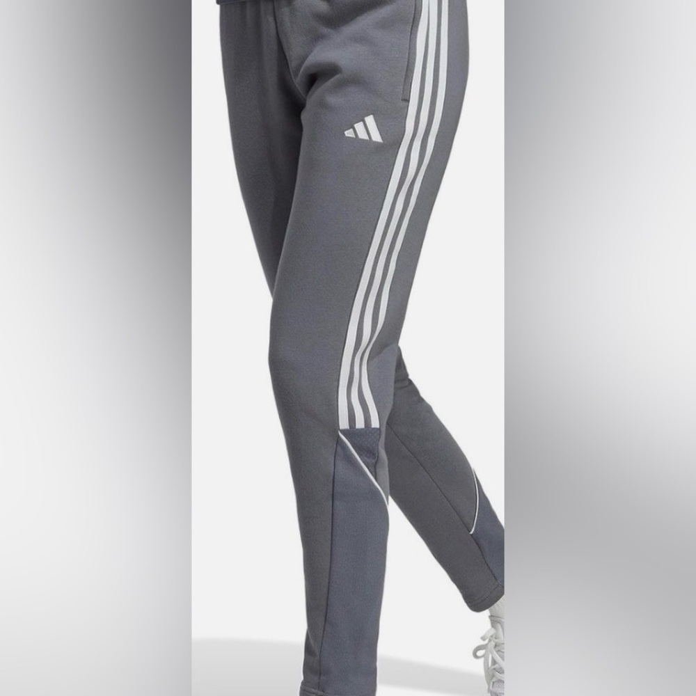 Adidas Tiro23 Women Grey with White Stripes Pants